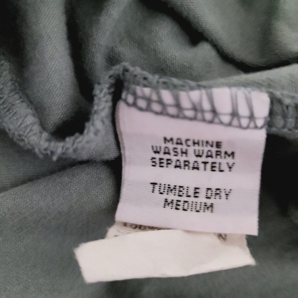 Cut Loose Tunic Top S Gray Knit Tiered Hi-Low 3/4 Sleeve Lagenlook Casual Shirt - Picture 5 of 6